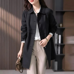 Chloe | Dames Klassieke Button-Up Trenchcoat