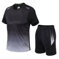 Milan | Heren Ademende Sneldrogende Sportset T-Shirt Shorts