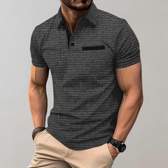 Albert | Heren Casual Contrast Detail Slim Fit Shirt