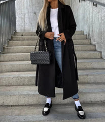 Abigail | Dames Klassieke Lange Trenchcoat