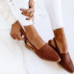 Athena | Dames Lente Geweven Slingback Ballerina's