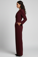 Madelyn | Dames Wikkel-Front Getailleerde Wide-Leg Jumpsuit