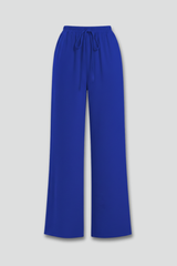 Charlie | Dames Palazzo-broek met trekkoord en zijzakken