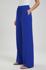 Charlie | Dames Palazzo-broek met trekkoord en zijzakken