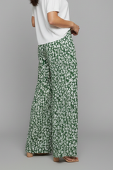 Amira | Dames casual Palazzo-broek met bloemenpatroon en wijd been