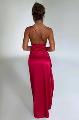 Nora | Dames Asymmetrische One-Shoulder Maxi Jurk met Hoge Split