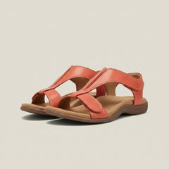 Tessa | Dames Comfortable Sandals T-Strap Klittenband Open Teen