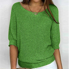 Lotte | Dames Gebreide Relaxed-Fit Ronde Hals Pullover Trui