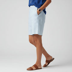 Olivia | Dames Gestreepte Relaxed-Fit Casual Shorts Elastische Taille