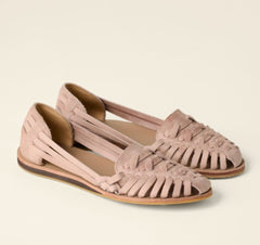 Sophie | Dames Gevlochten Instap Platte Sandalen Gesloten Teen