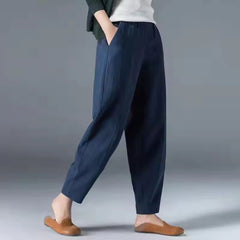 Tessa | Dames Lichtgewicht Zomer Broek met Elastische Taille