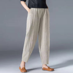 Tessa | Dames Lichtgewicht Zomer Broek met Elastische Taille
