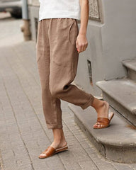 Sophie | Dames Linnen Relaxed-Fit Harem Broek