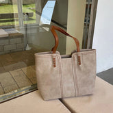 Mila | Dames Minimalistische Kunstleren Tote Bag Ruime Schoudertas