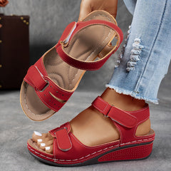 Yara | Dames Orthopedische Klittenband Sleehak Sandalen