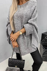 Sophie | Dames Oversized Vleermuismouw Knit Sweater Ronde Hals
