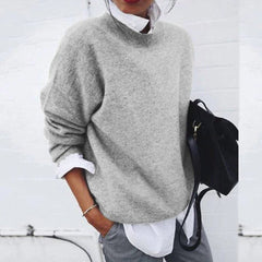 Emma | Dames Oversized Zachte Knit Sweater Ronde Hals Wintertrui