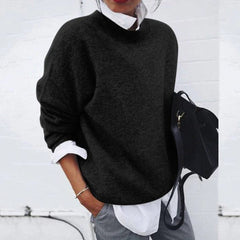 Emma | Dames Oversized Zachte Knit Sweater Ronde Hals Wintertrui