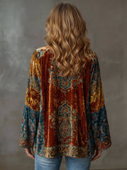 Elin | Dames Quilted Jacket Boho Kimono Vest Wijd Luchtig