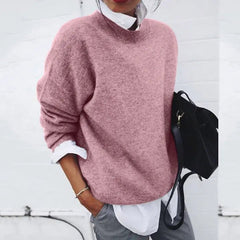 Fleur | Dames Relaxed-Fit Ronde Hals Cashmere Blend Trui