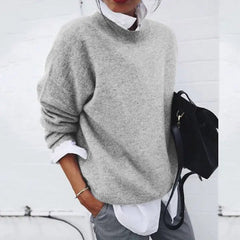 Fleur | Dames Relaxed-Fit Ronde Hals Cashmere Blend Trui