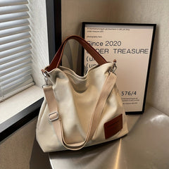 Yara | Dames Ruime Canvas Tote Bag Verstelbare Schoudertas