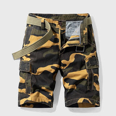 Bowen | Heren Camouflage Cargo Short met Riem