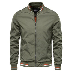 Levi | Heren Casual Ritssluiting Bomber Jack Geribbelde Boorden