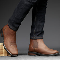 Thomas | Heren Chelsea Boots Tijdloze Leren Enkellaarzen