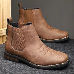 Thomas | Heren Chelsea Boots Tijdloze Leren Enkellaarzen