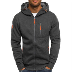Bowen | Heren Gebreide Hoodie Sweater Ritsluiting Zacht Polyester Capuchon