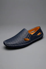 Thijs | Heren Geperforeerde Instapper Loafers Ademend Zomer