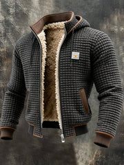 Milan | Heren Gewatteerde Fleece-Gevoerde Capuchon Winterjas