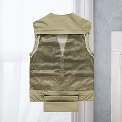Bowen | Heren Gilet Mouwloos Zomervest Nylon Meerdere Zakken Outdoor
