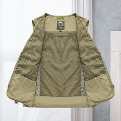Bowen | Heren Gilet Mouwloos Zomervest Nylon Meerdere Zakken Outdoor