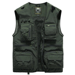 Bowen | Heren Gilet Mouwloos Zomervest Nylon Meerdere Zakken Outdoor