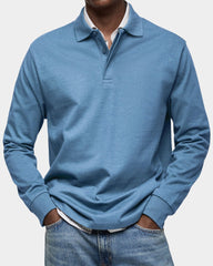 Jesse | Heren Klassiek Langarm Poloshirt met Polokraag