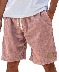 Levi | Heren Linnen Casual Korte Broek Trekkoord Elastische Taille