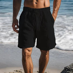 Bram | Heren Linnen Sneldrogende Zwemshorts Mid-Thigh