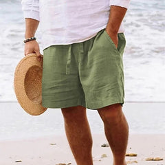 Bram | Heren Linnen Trekkoord Zomerbroek Relaxed-Fit