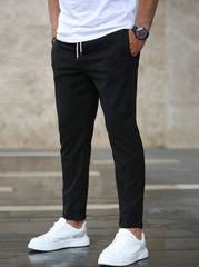 Finn | Heren Slim-Fit Chino Broek Elastische Taille Trekkoord