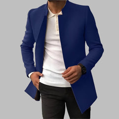 Luuk | Heren Slim-Fit Wollen Overjas Elegante Mens Wool Coat