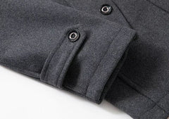 Lars | Heren Tweedelig Slim-Fit Wollen Winterjas Wol Blend