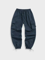 Tim | Heren Wijde Cargo Broek Elastische Taille Verstelbare Enkeltoggle