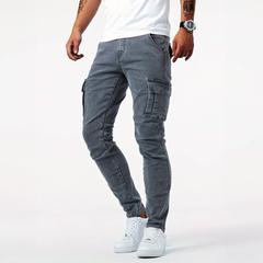 Theodore | Heren Slim Fit Cargo Broek Met Zakken