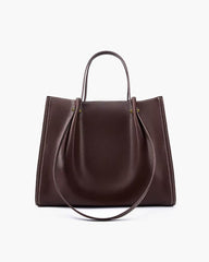 Eva | Minimalistische Vegan Leren Ruime Tote Bag