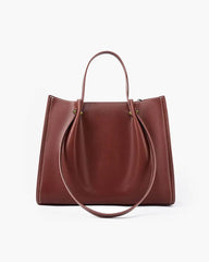 Eva | Minimalistische Vegan Leren Ruime Tote Bag