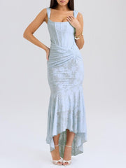 Lotte | Mother of the Bride Dress Elegante Corset Mermaid Jurk met Jacquard Kant