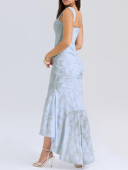 Lotte | Mother of the Bride Dress Elegante Corset Mermaid Jurk met Jacquard Kant