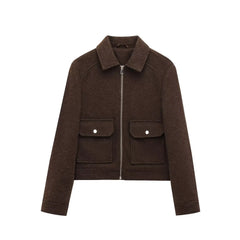 Maya | Dames Cropped Bomberjas Met Ritssluiting